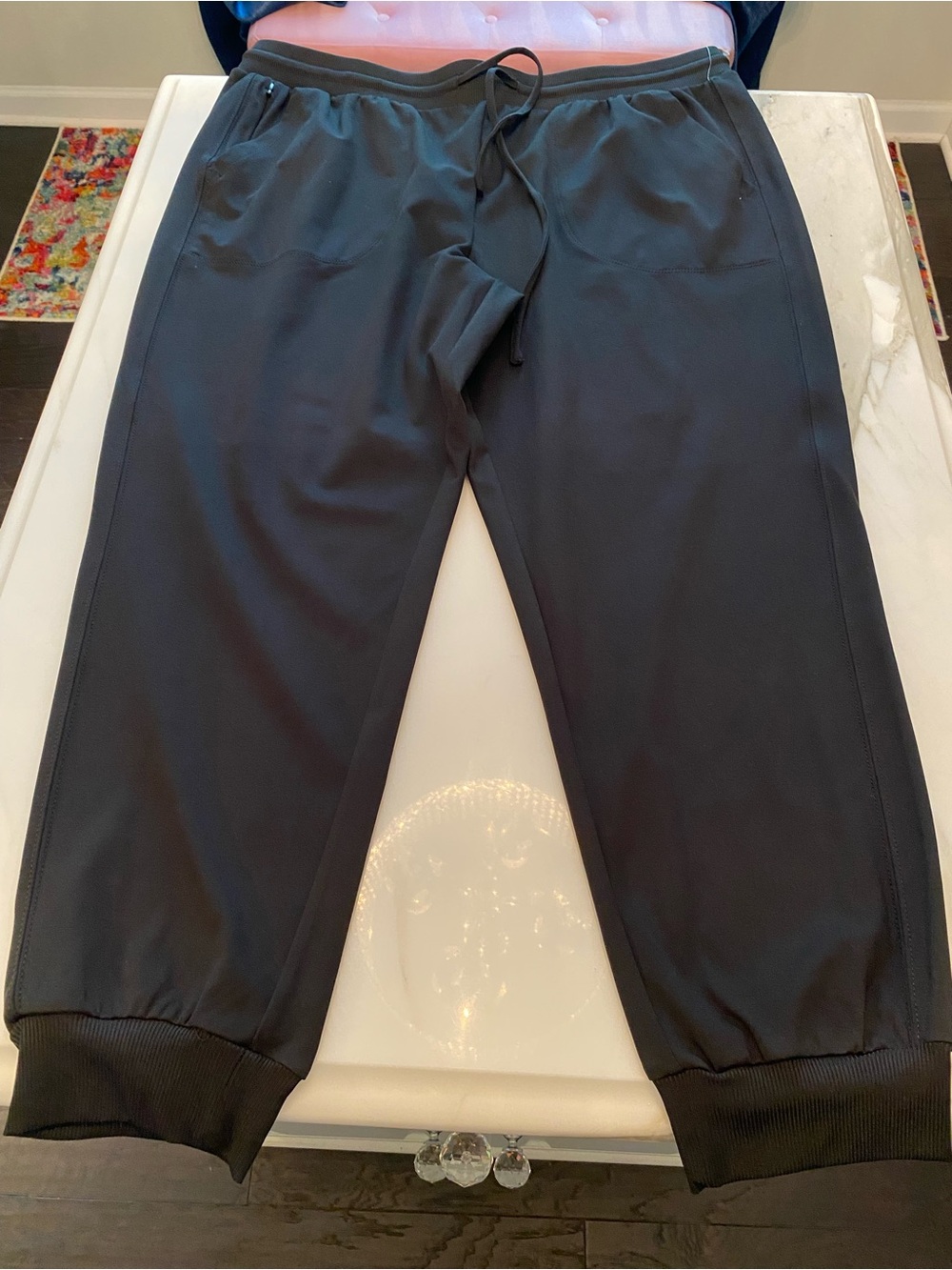 Rachel Zoe Black Drawstring Jogger Pants
